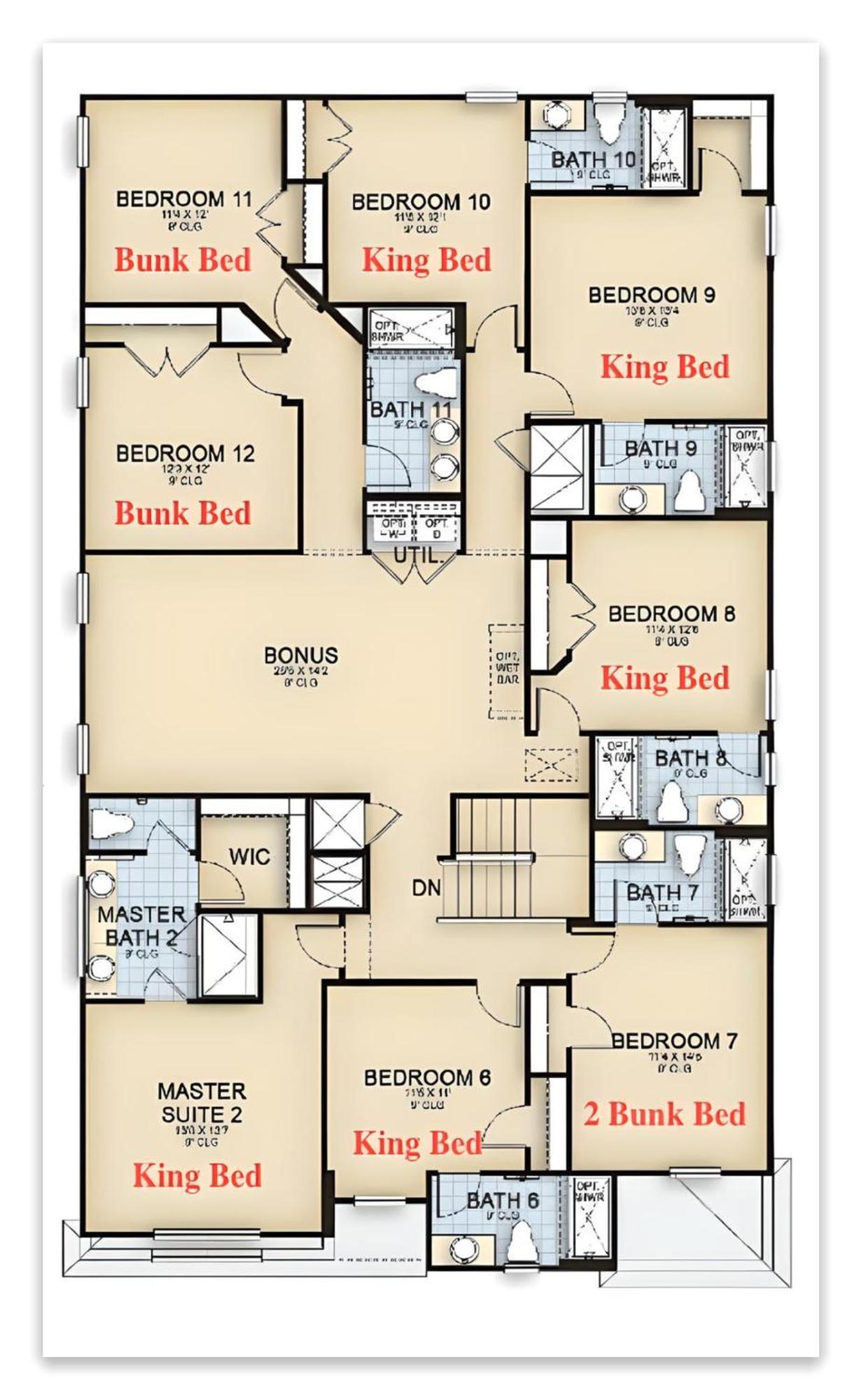 Luxury 12 Bedrooms Pool House 10 Min To Disney4630 Kissimmee Exteriér fotografie